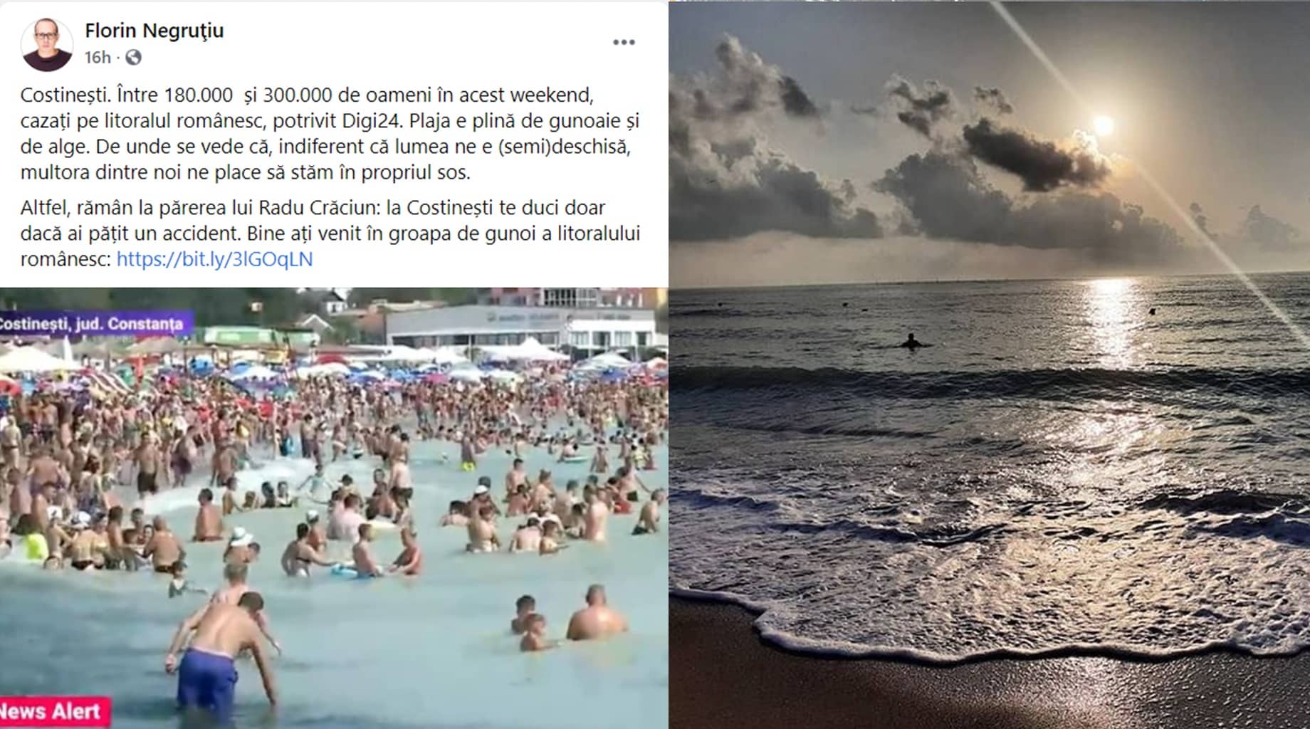 DIGI24 denigrează turismul românesc și românii care merg pe litoral! Apa e curată, plajele noastre sunt de vis
