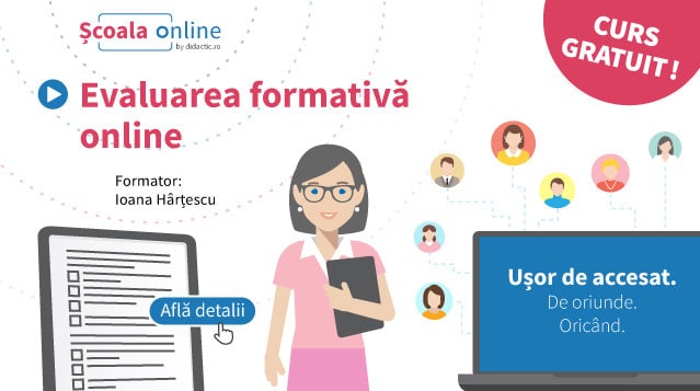 Resurse didactic.ro. Descoperiți noul curs: Evaluarea formativă online!
