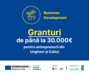 Uniunea Europeană oferă 770.000 EURO pentru dezvoltarea sectorului privat din regiunile cheie Cahul și Ungheni