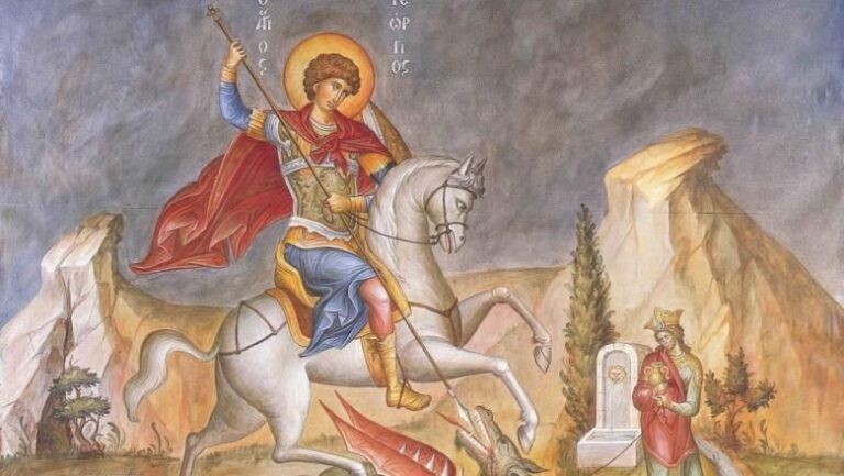 Calendarul zilei 23 aprilie: Sf. Mare Mucenic Gheorghe, purtătorul de biruință și ocrotitorul Armatei Române. Ce nume se sărbătoresc de Sf. Gheorghe