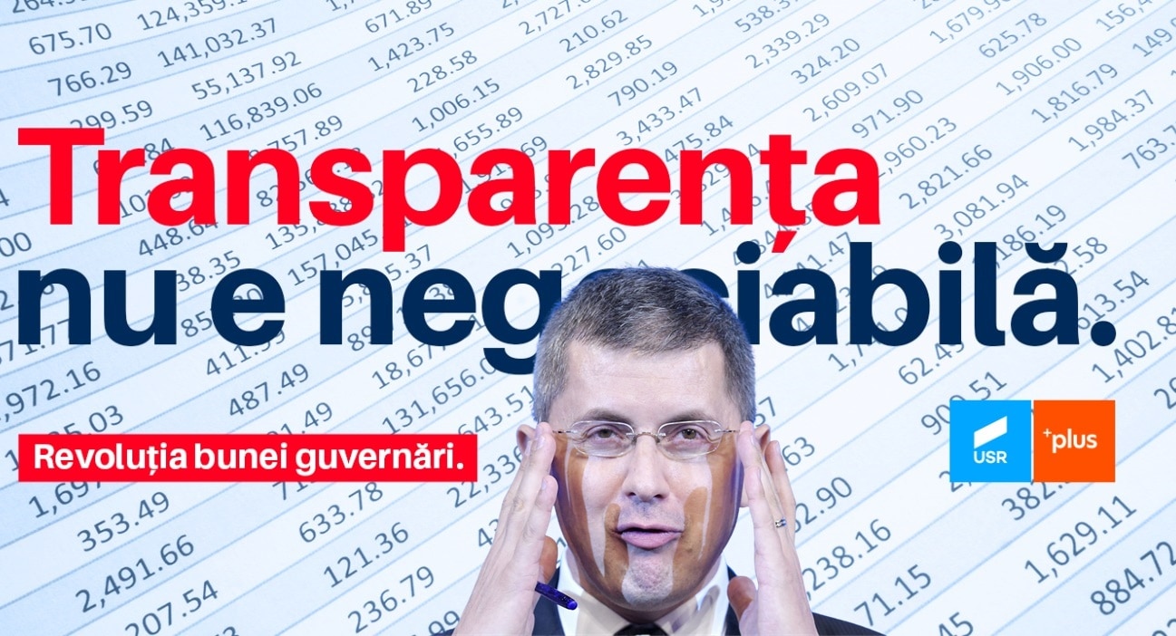 Transparență, dar nu la noi: USR, obligat de instanță să facă publice bugetele de publicitate de la europarlamentare și prezidențiale