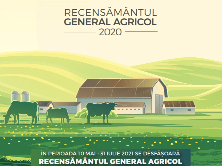 Începe Recensământul Agricol 2021, de luni, 10 mai. Amenzi de până la 5.000 pentru refuz sau furnizarea de date false