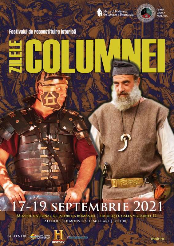 17 – 19 septembrie: Festivalul de reconstituire istorică daco-romană „Zilele Columnei” are loc la București