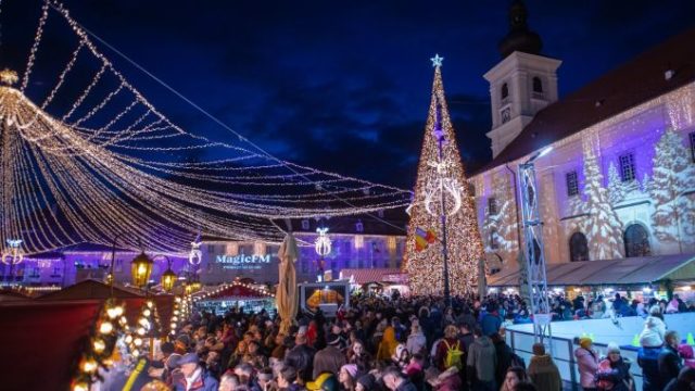 Târgul de Crăciun Sibiu 2021, deschis între 26 noiembrie și 2 ianuarie. Accesul – cu certificat verde