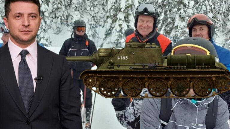 Președintele Ucrainei stă în fața războiului, președintele României ar fi fugit la schi în Austria – CRITICII.RO
