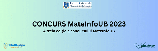 Concurs MateInfoUB 2023